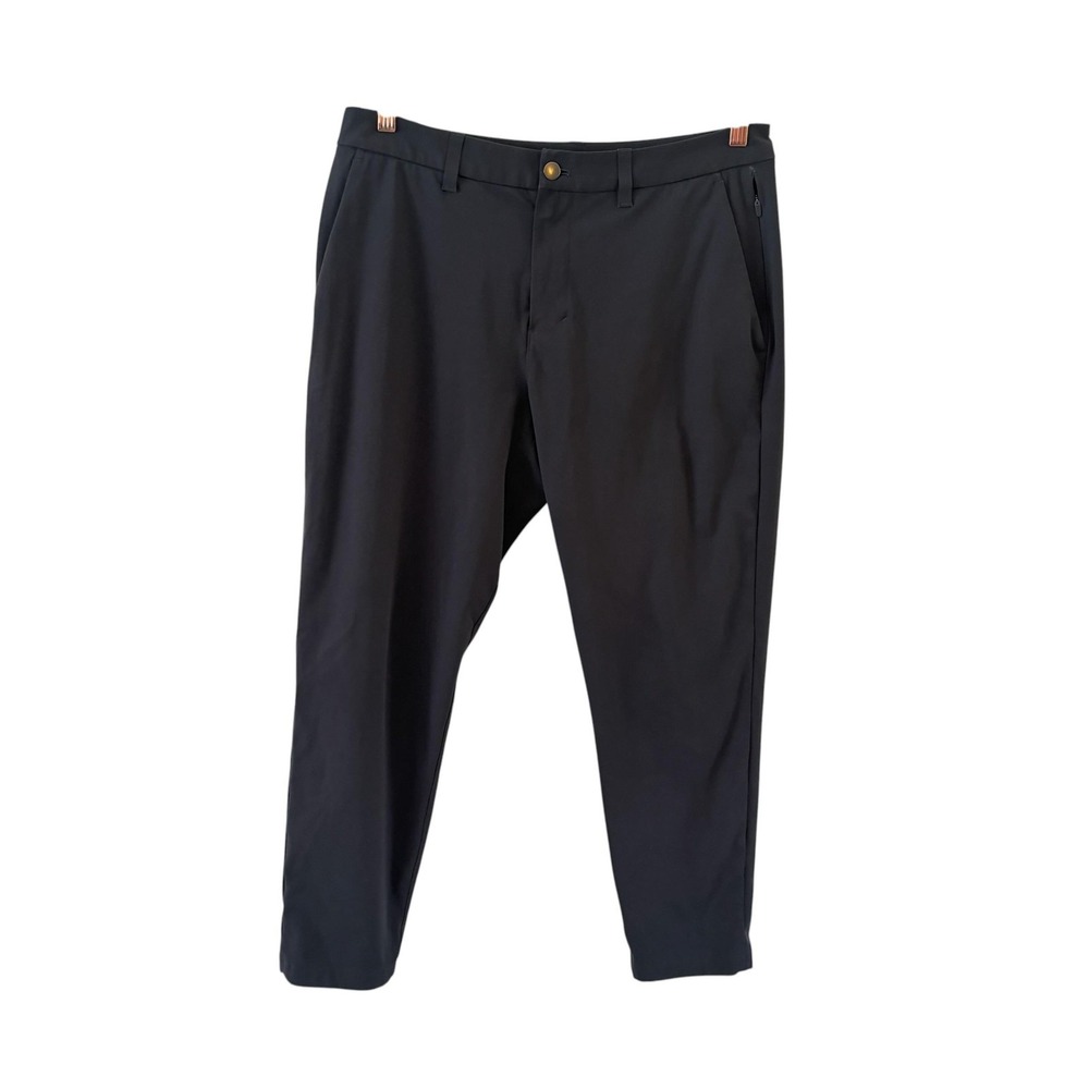 Lululemon ABC Slim Fit Pants Mens 33x28 Black Golf Stretch Pockets‎ Athletic